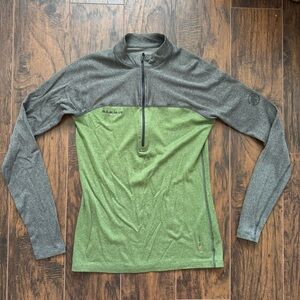 Mammut Small Klamath Power Wool Blend Polartec Half Zip Pullover Jacket